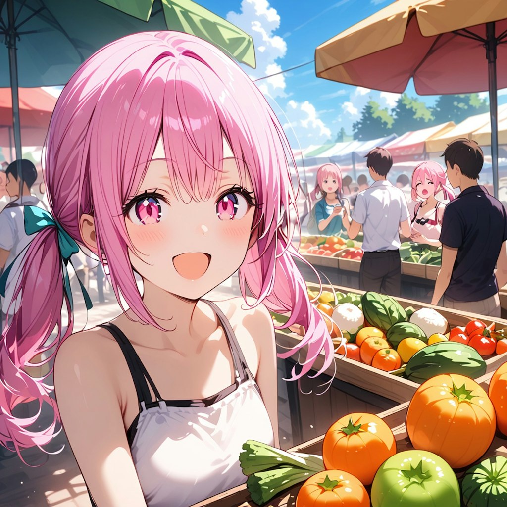 市場楽しいねっ♪
