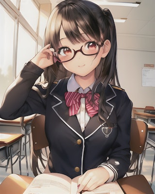 制服少女 #8 (教室で)