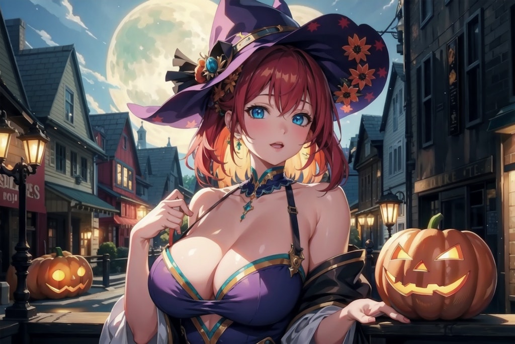 ハロウィン魔女コス