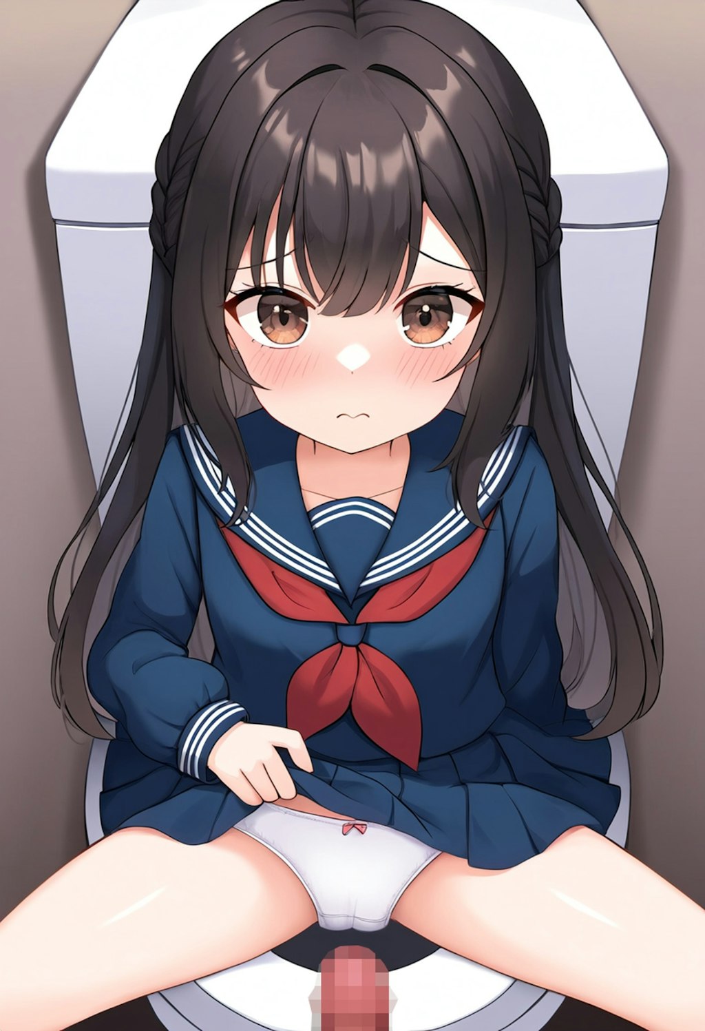 女の子は男子トイレにいるのがバレても何とかなる【トイレ抜き】