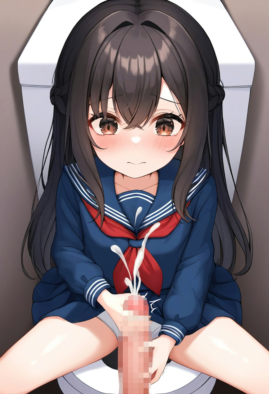 女の子は男子トイレにいるのがバレても何とかなる【トイレ抜き】