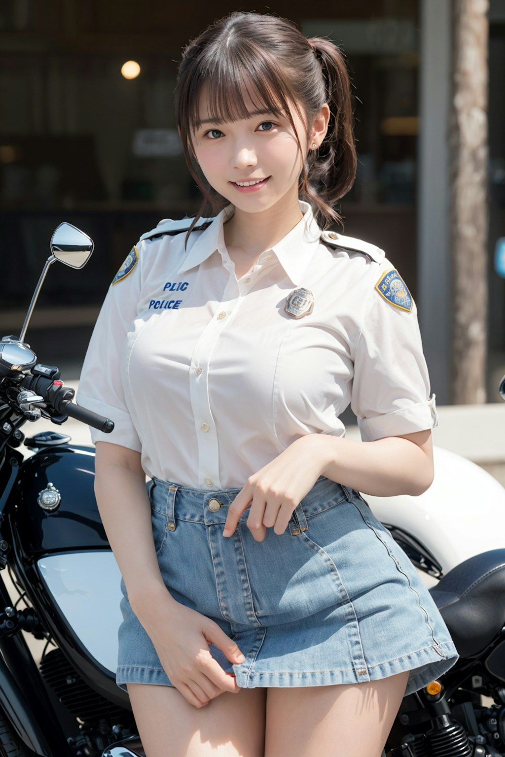 女性警察官 vol.5 バイク / ツインテール