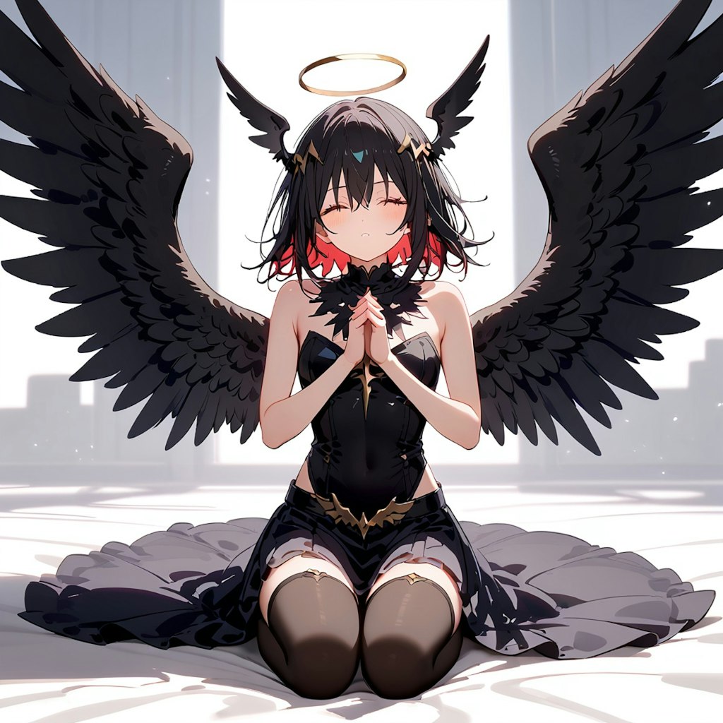 祈りの黒天使