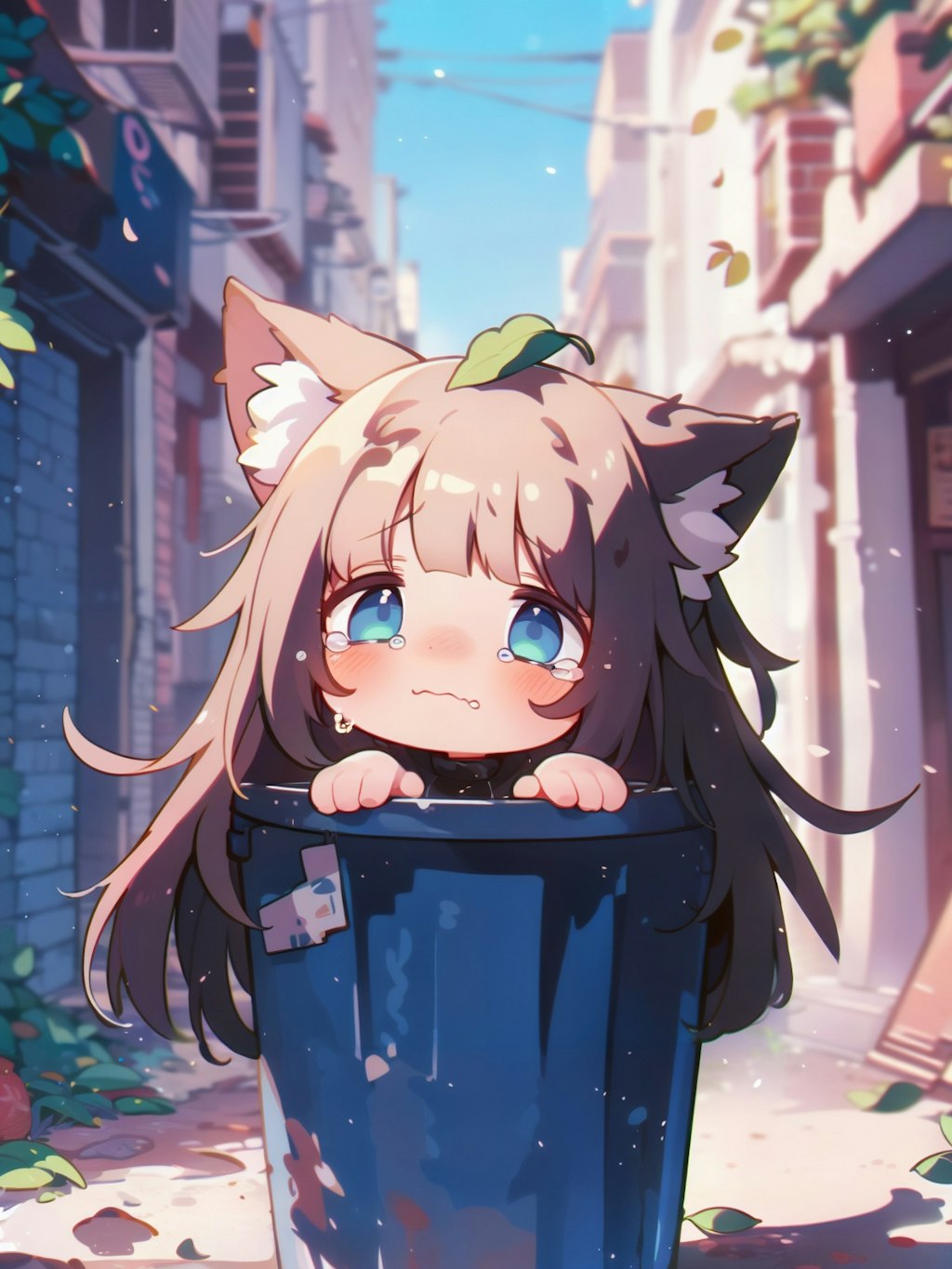 ゴミ捨て場の捨て猫