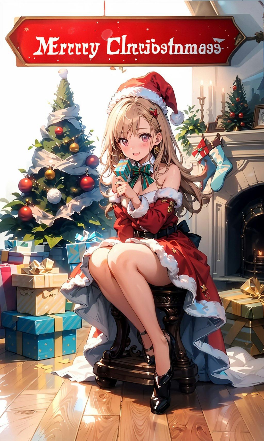 今日のトパーズちゃん　クリスマスバージョン