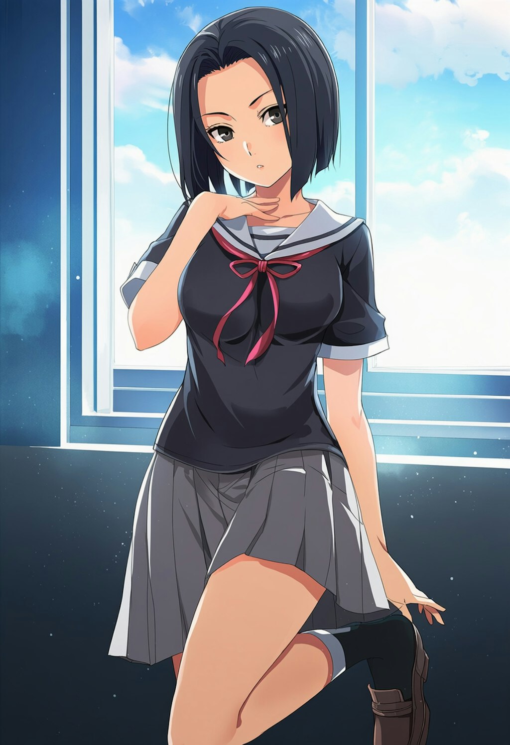 夏服になりました！後輩ちゃん