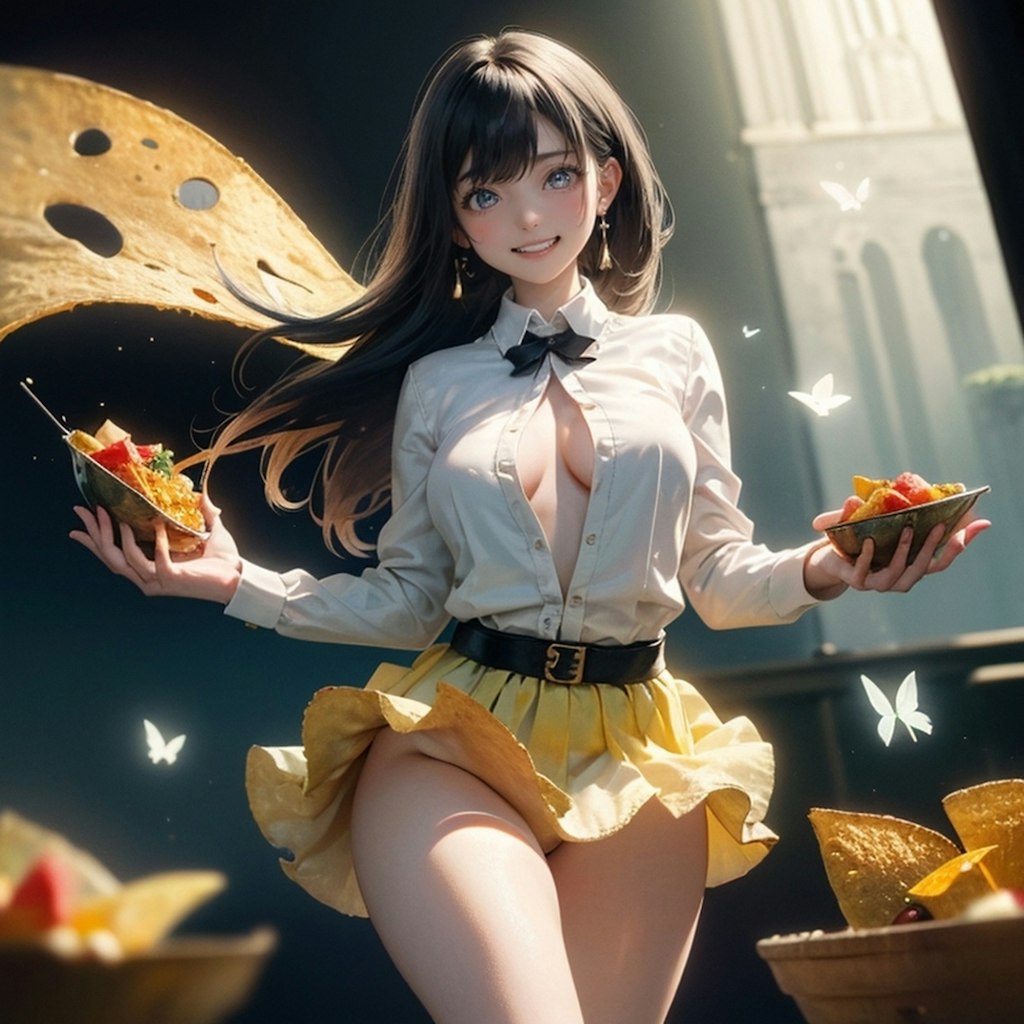 Crunchy nachos Girl