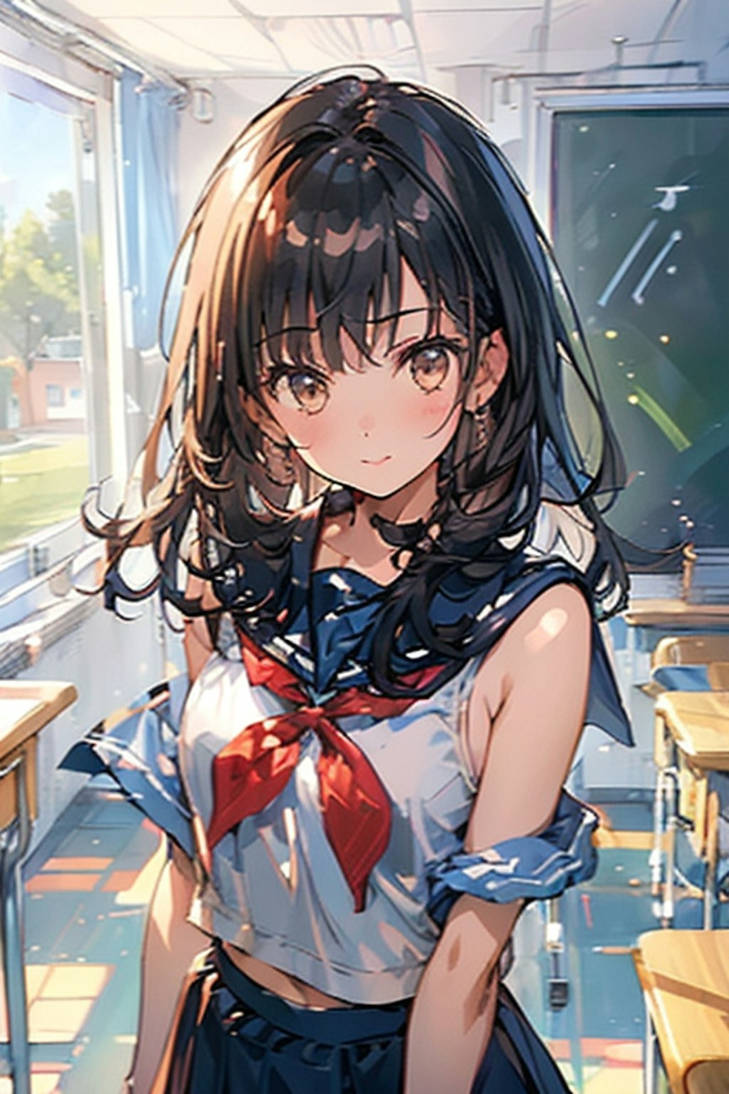 セーラー服の女の子26　(TOPAZ)