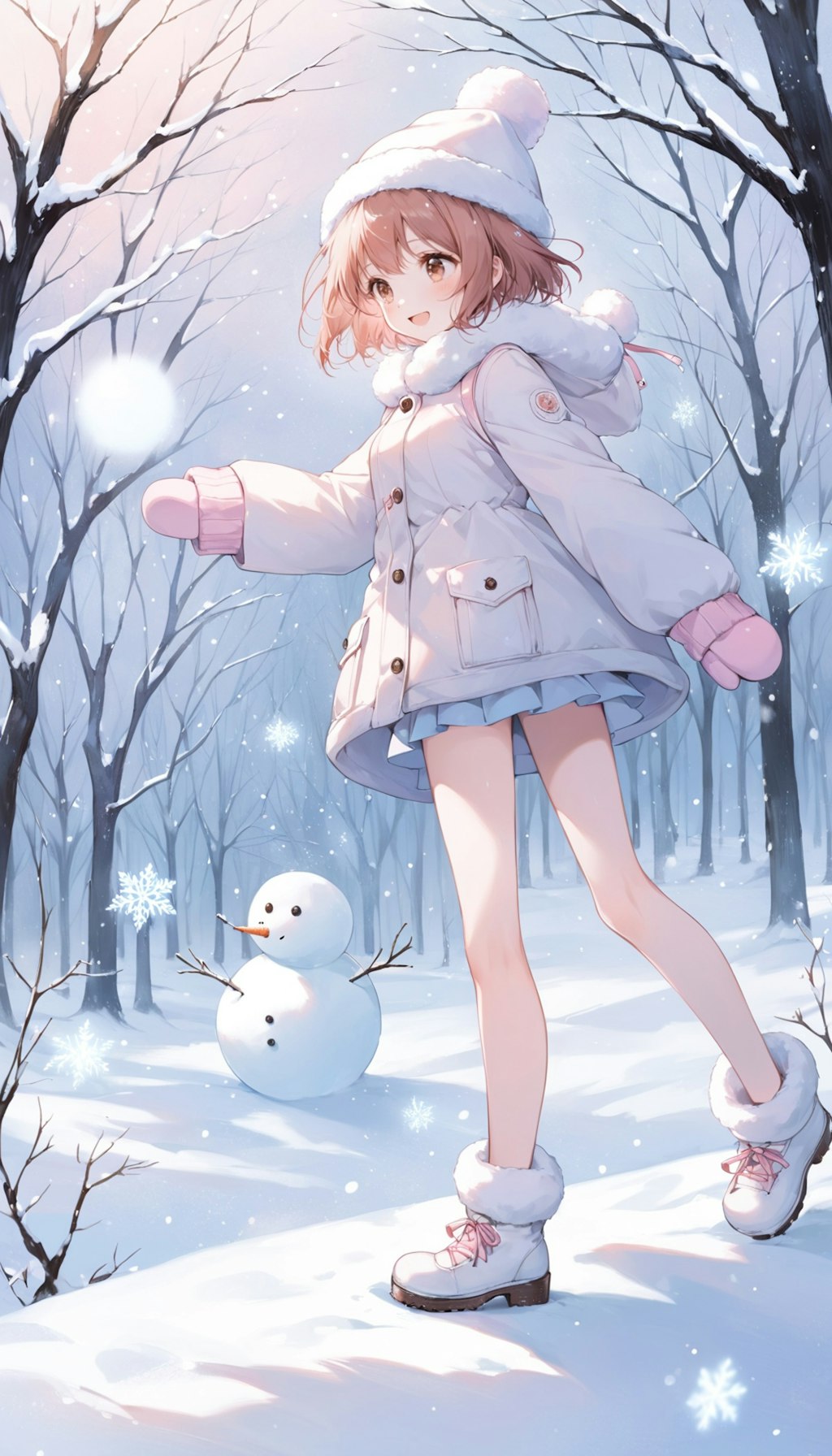 雪遊び