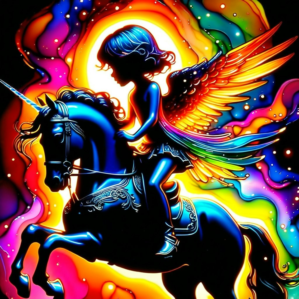 Angel on Horse