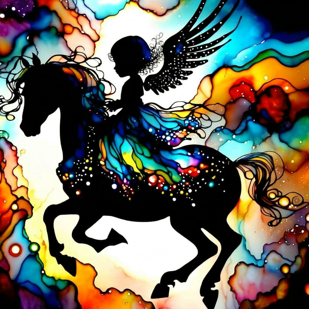 Angel on Horse