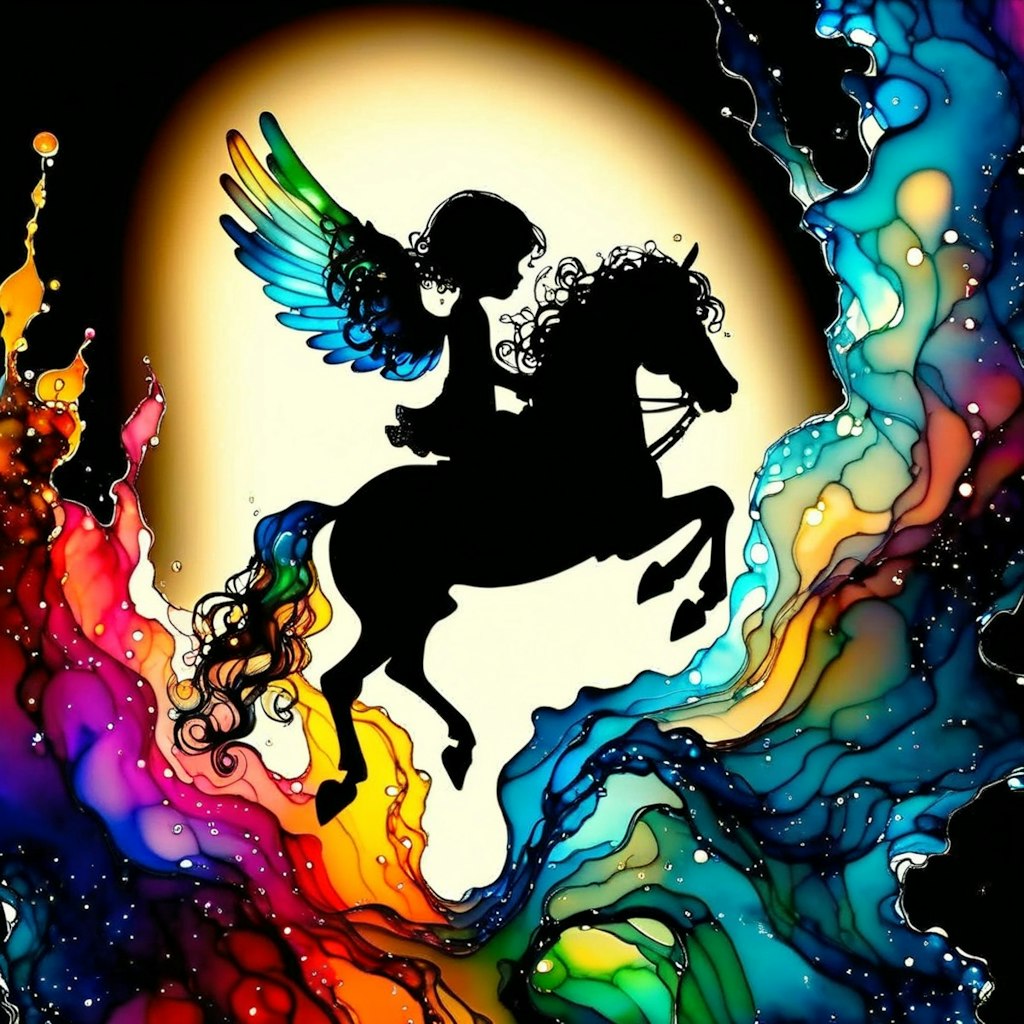 Angel on Horse