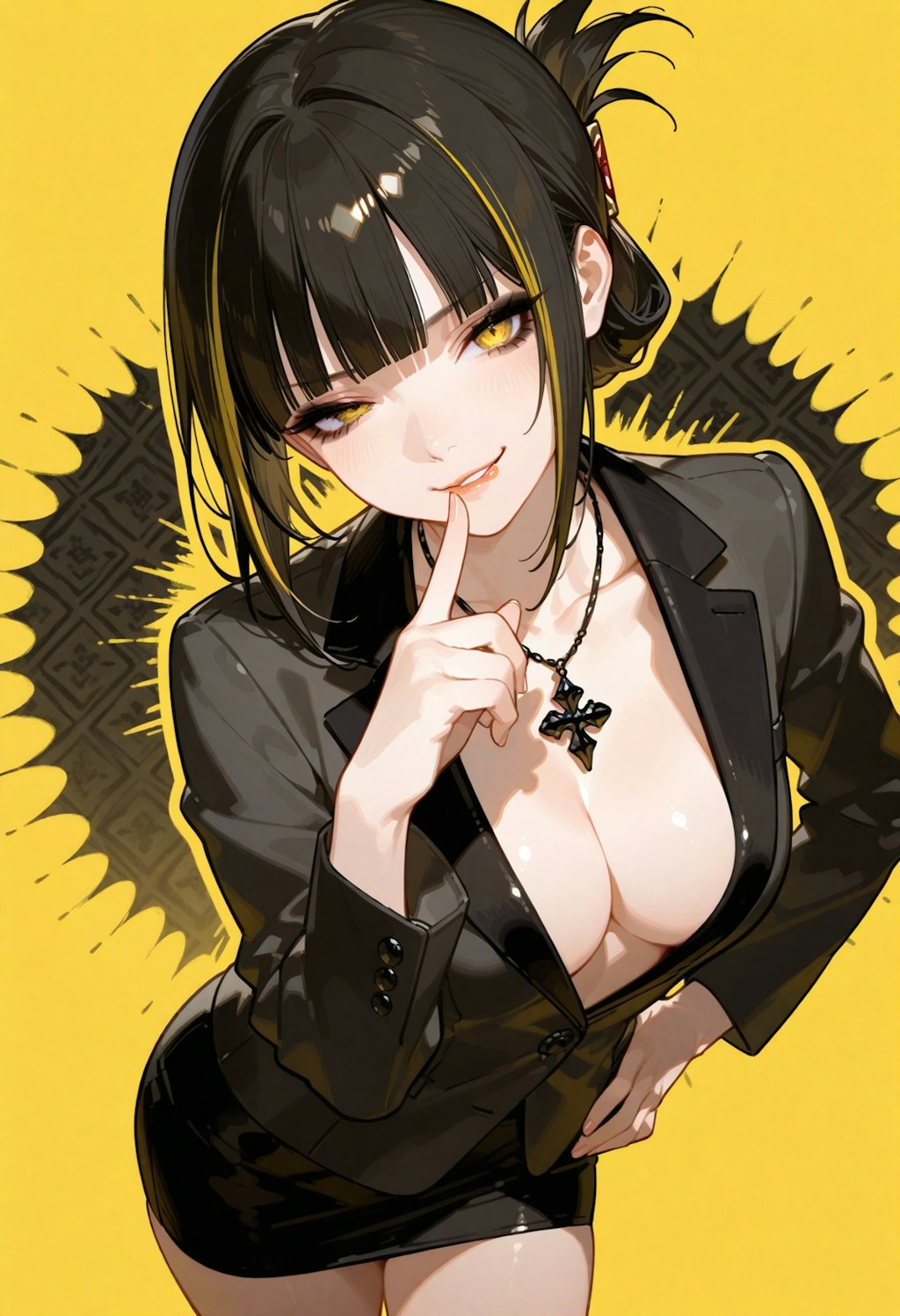 黄黒シンプル。
