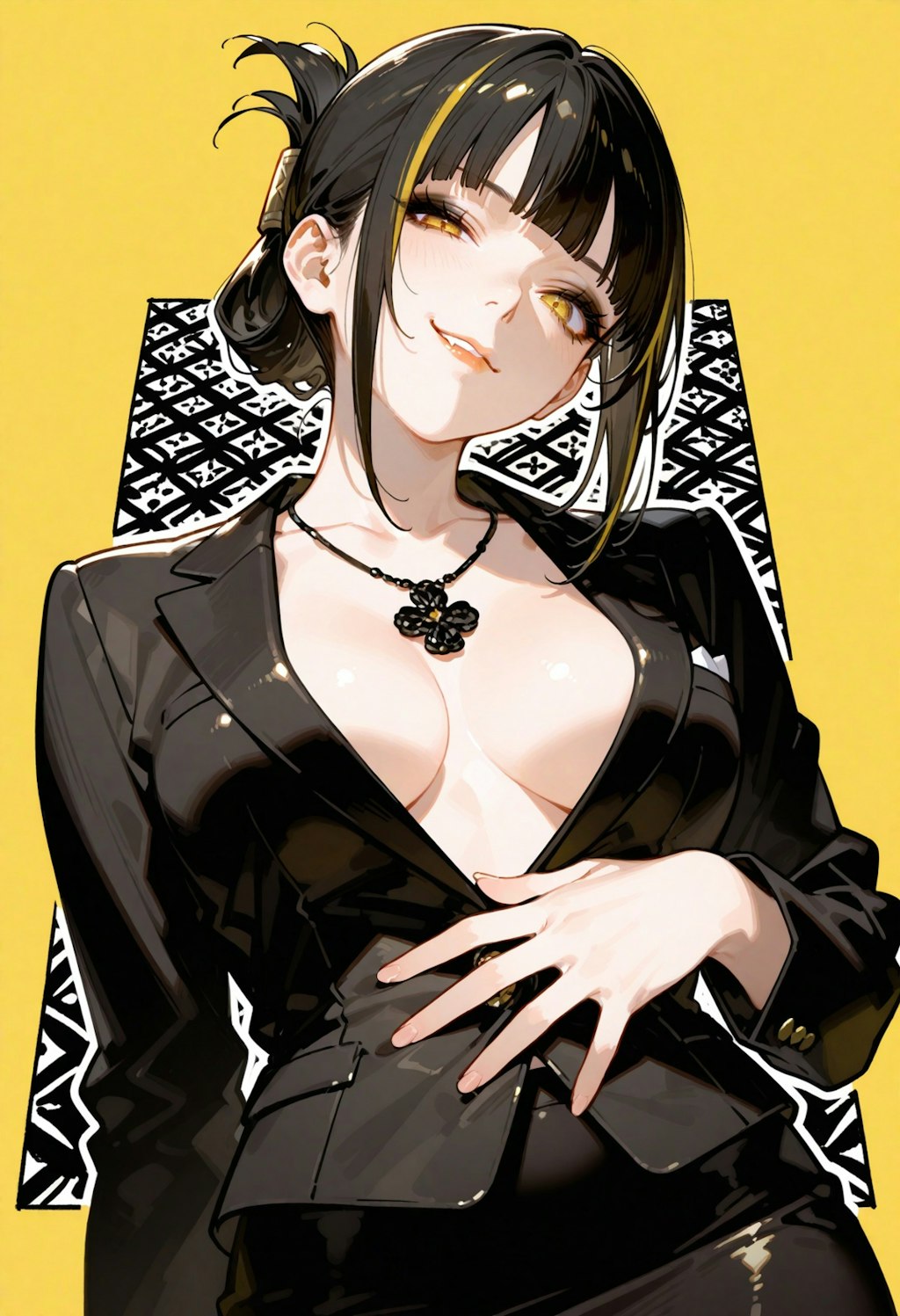 黄黒シンプル。