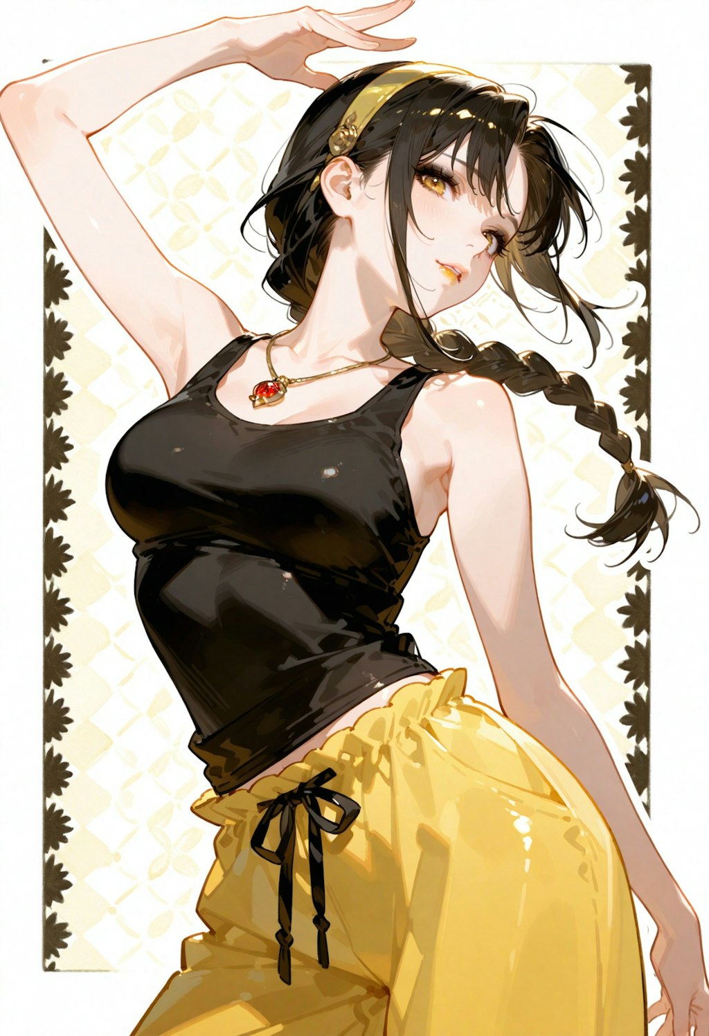 黄黒シンプル。