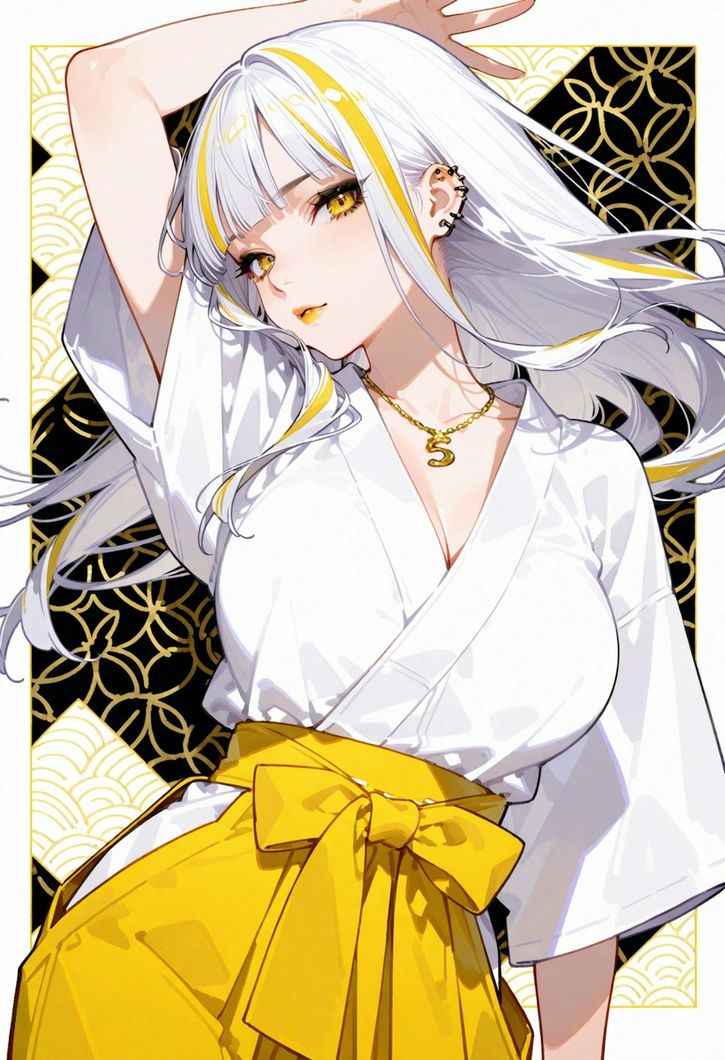 黄黒シンプル。