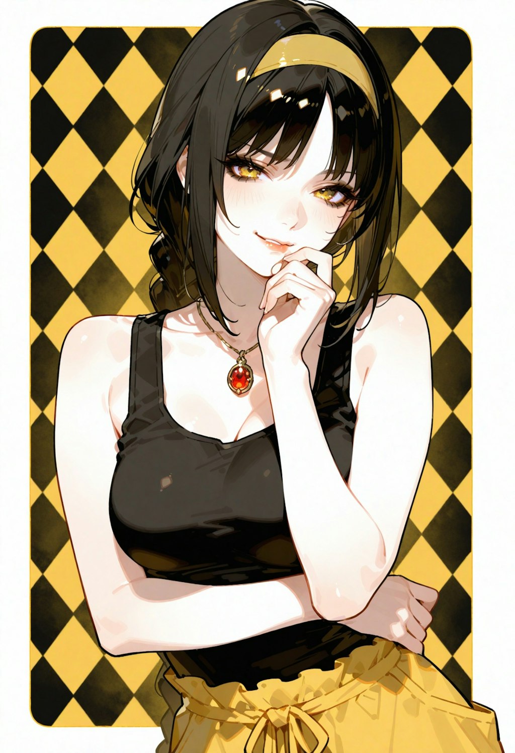 黄黒シンプル。