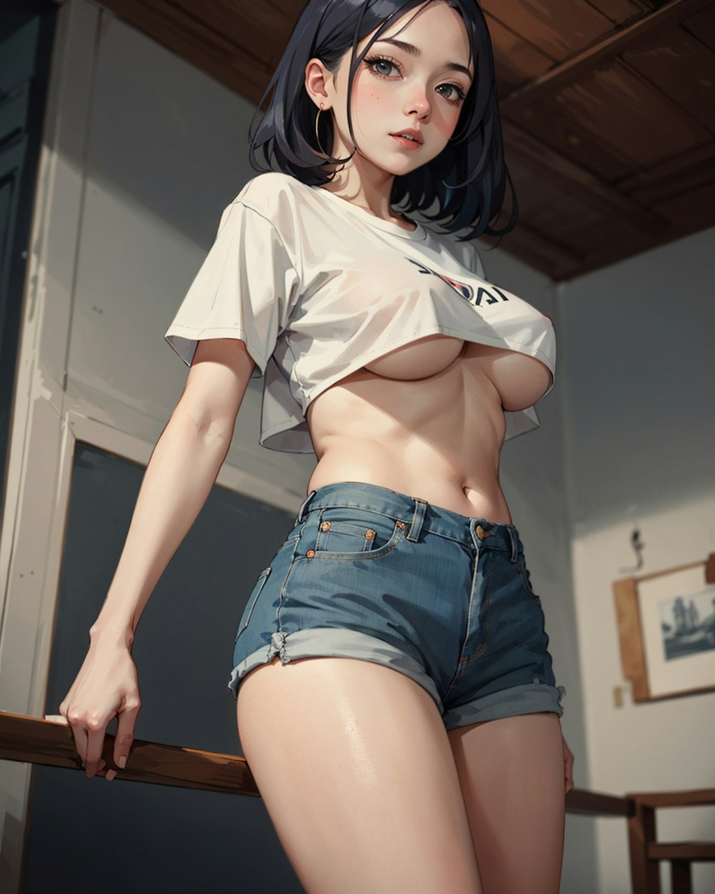 美しい下乳