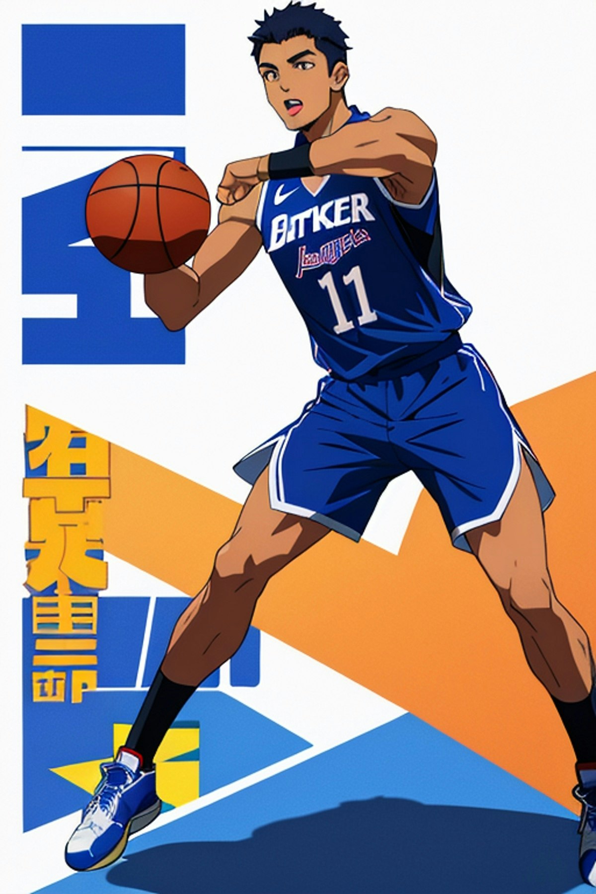 バスケ選手 | chichi-pui（ちちぷい）AIイラスト専用の投稿サイト