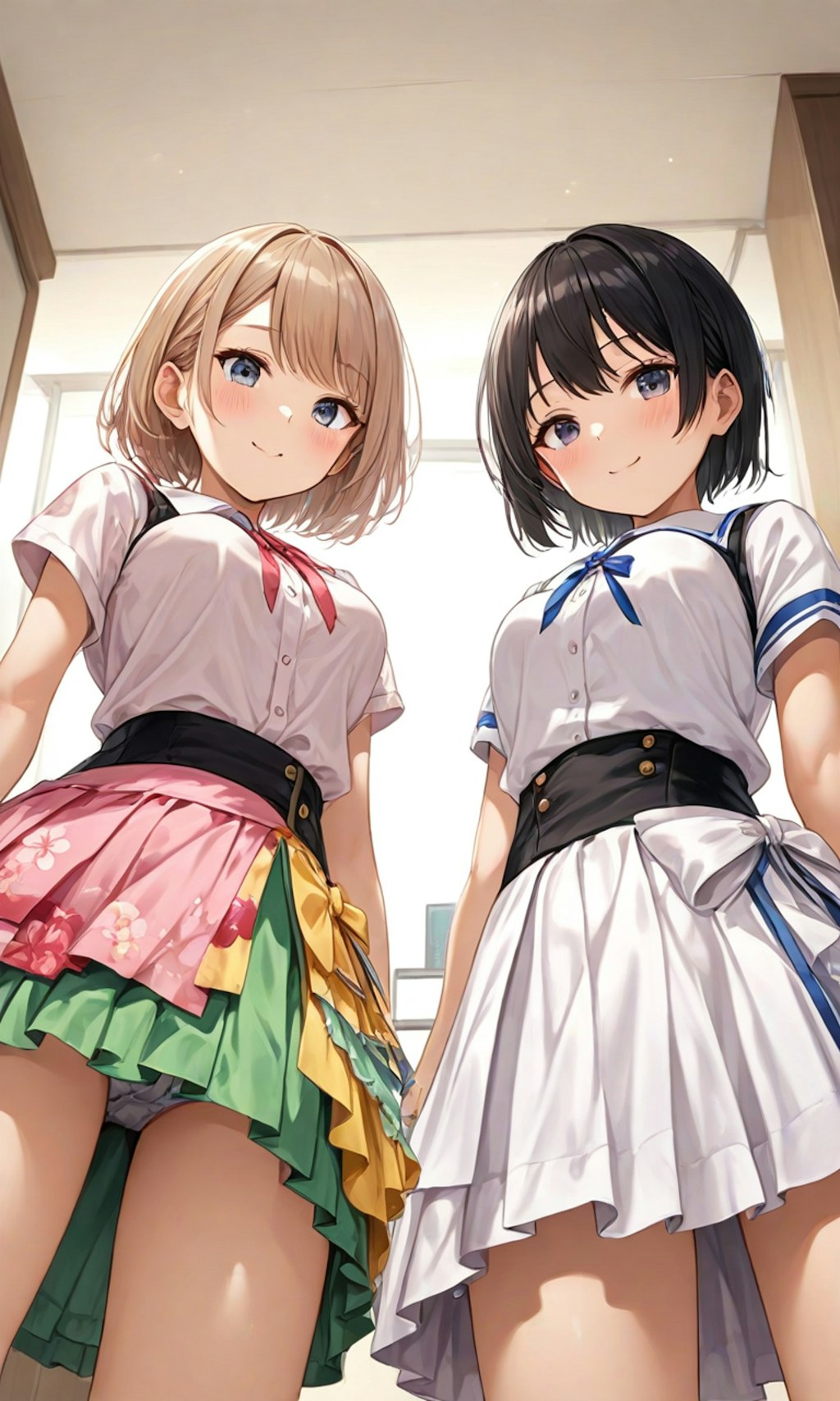 パンチラとセーラー服と女子高校生と