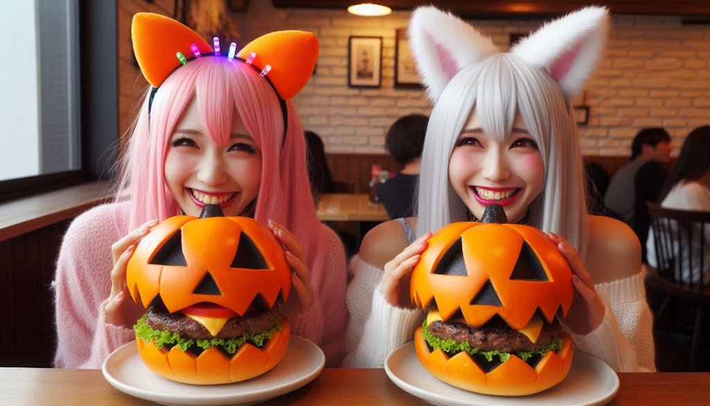 ハロウィンハンバーガー