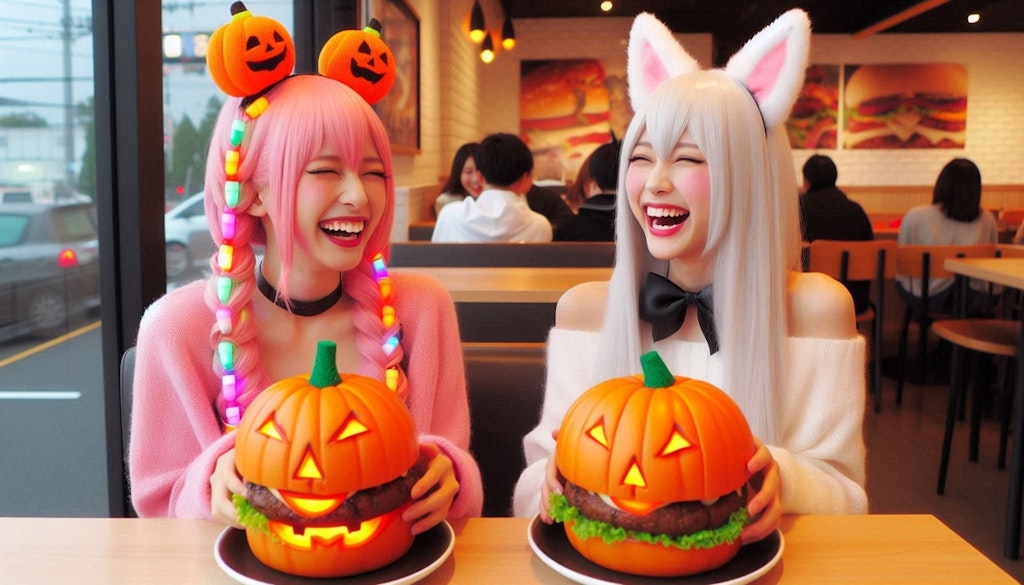 ハロウィンハンバーガー