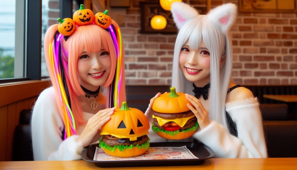 ハロウィンハンバーガー