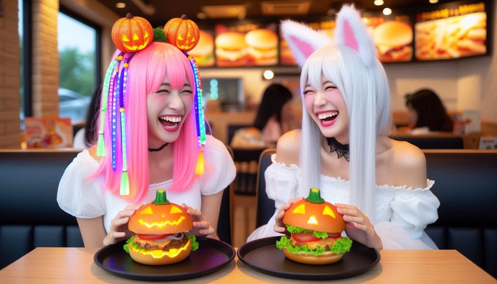 ハロウィンハンバーガー