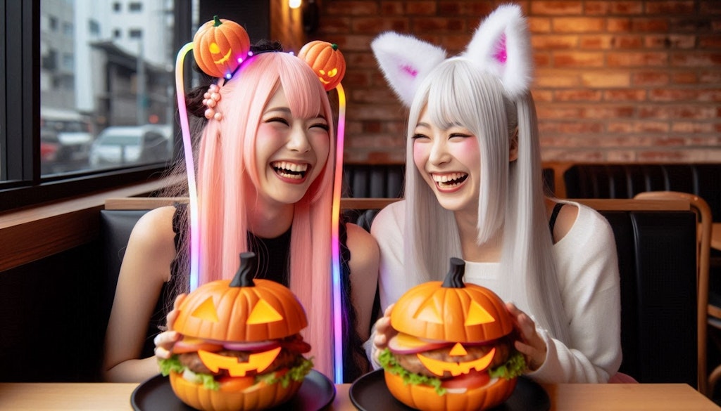 ハロウィンハンバーガー