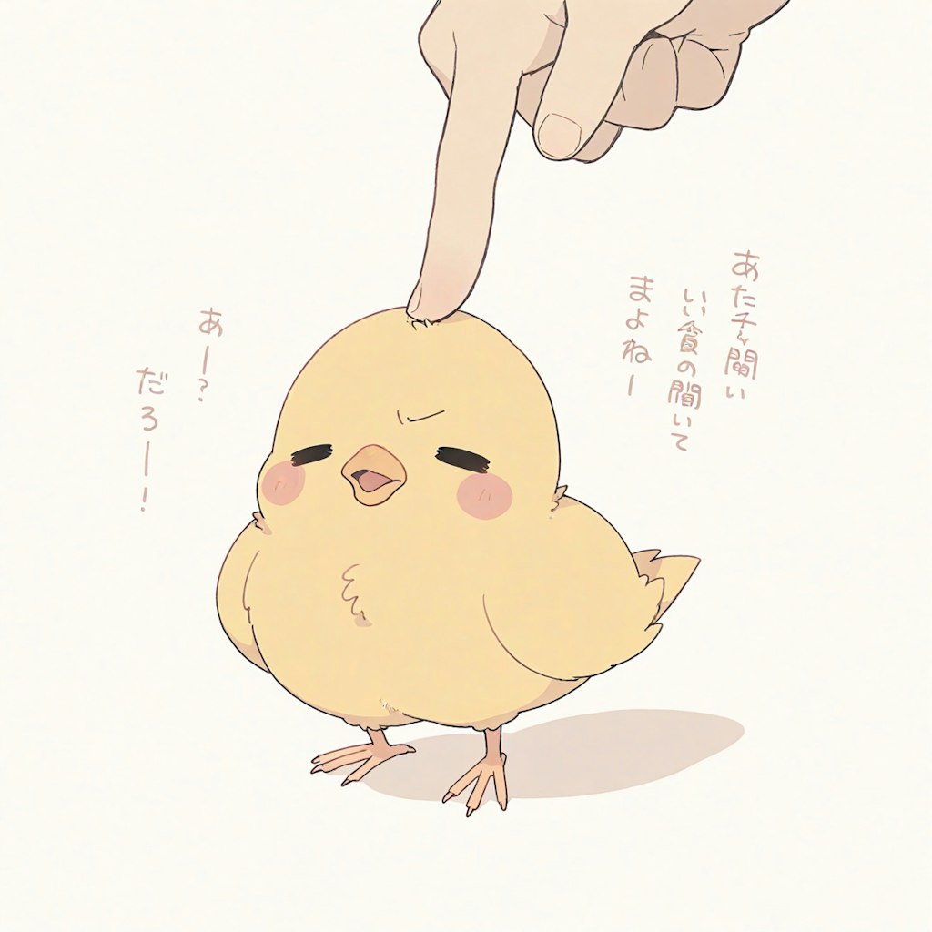 ひよこツンツン