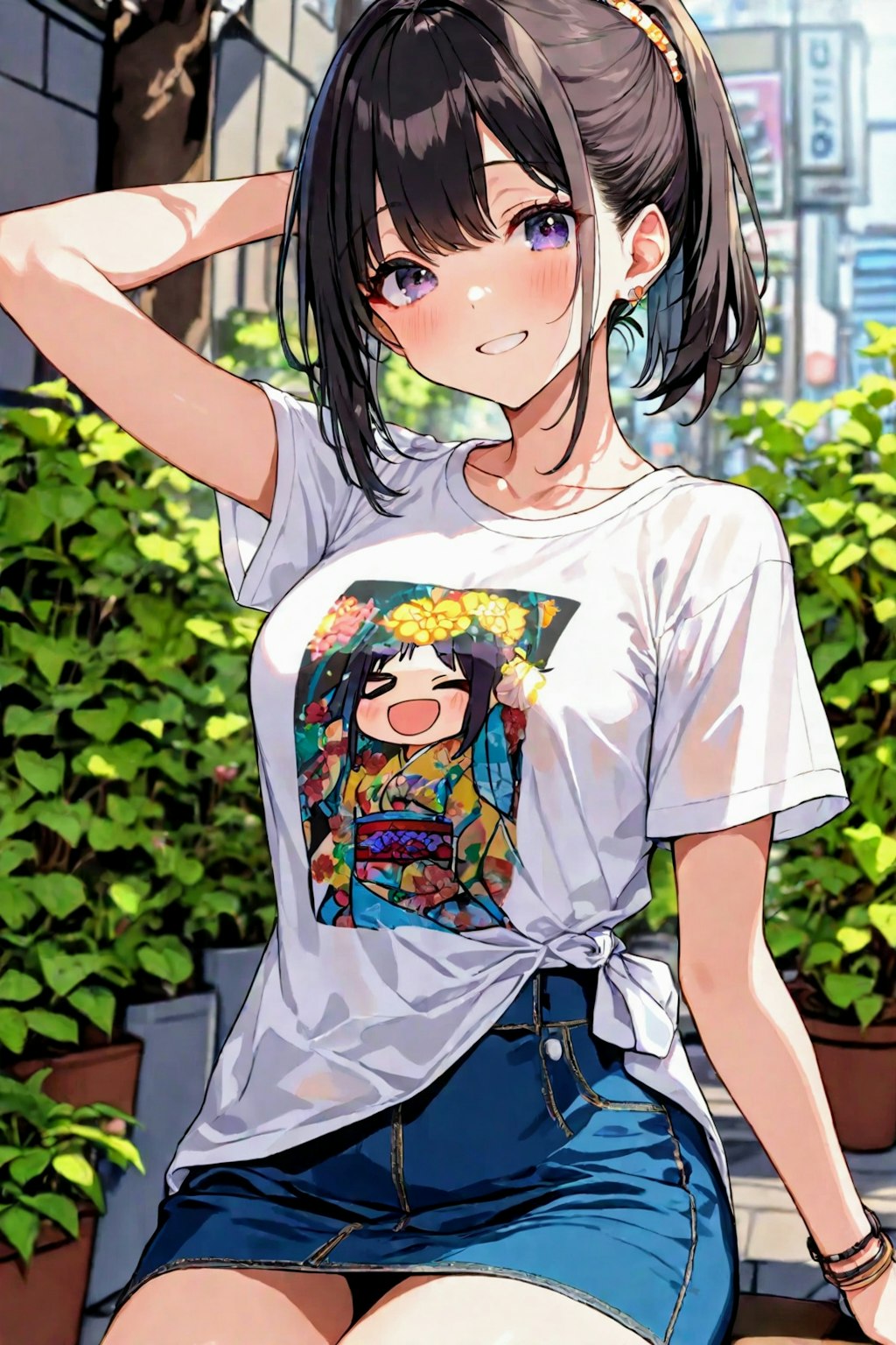 グラフィックTシャツ👕着た、お姉やんたち