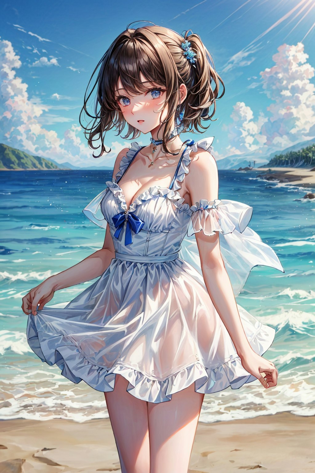 海辺の少女