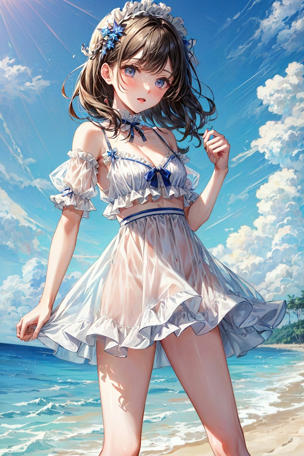 海辺の少女