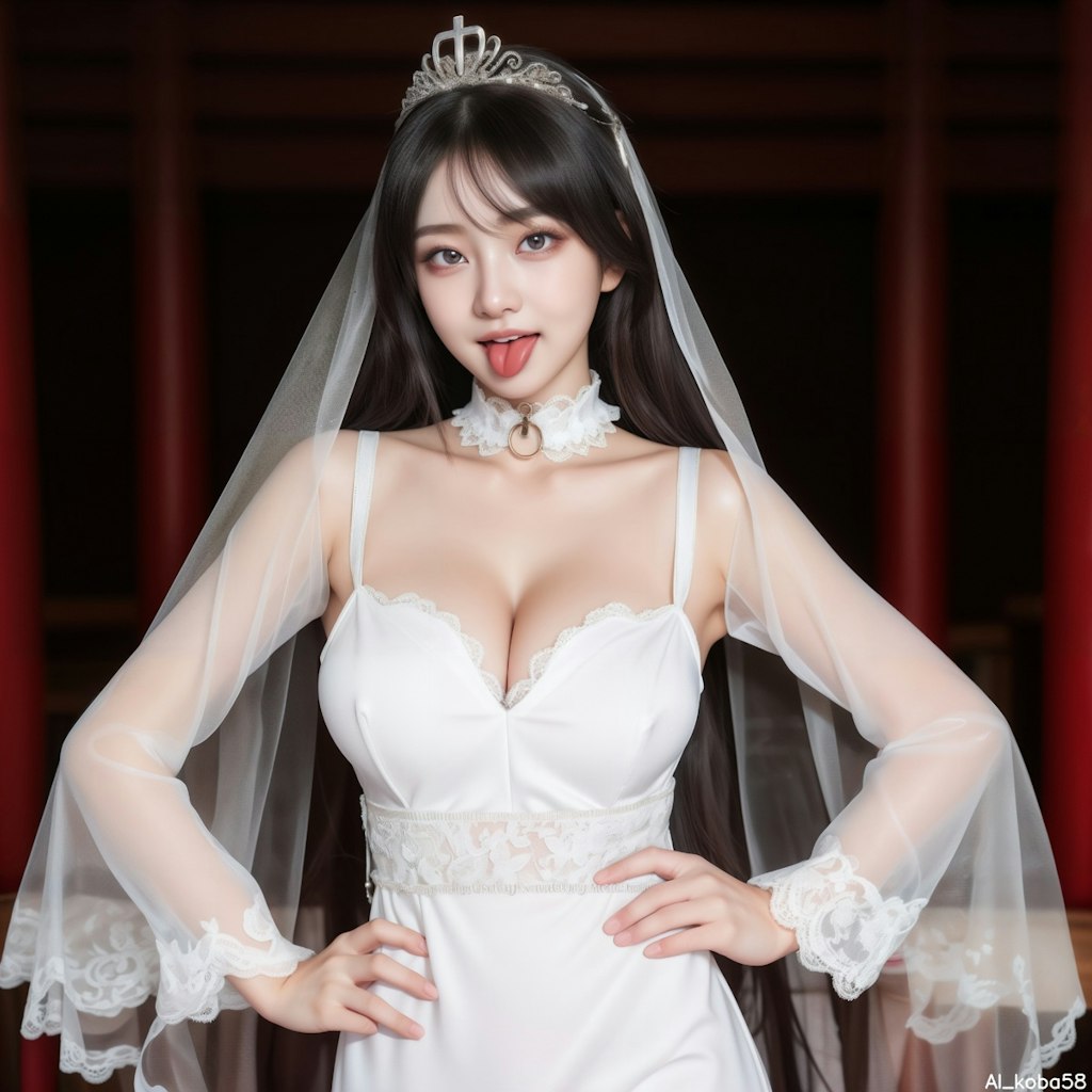 Vol121_white wedding mini dress