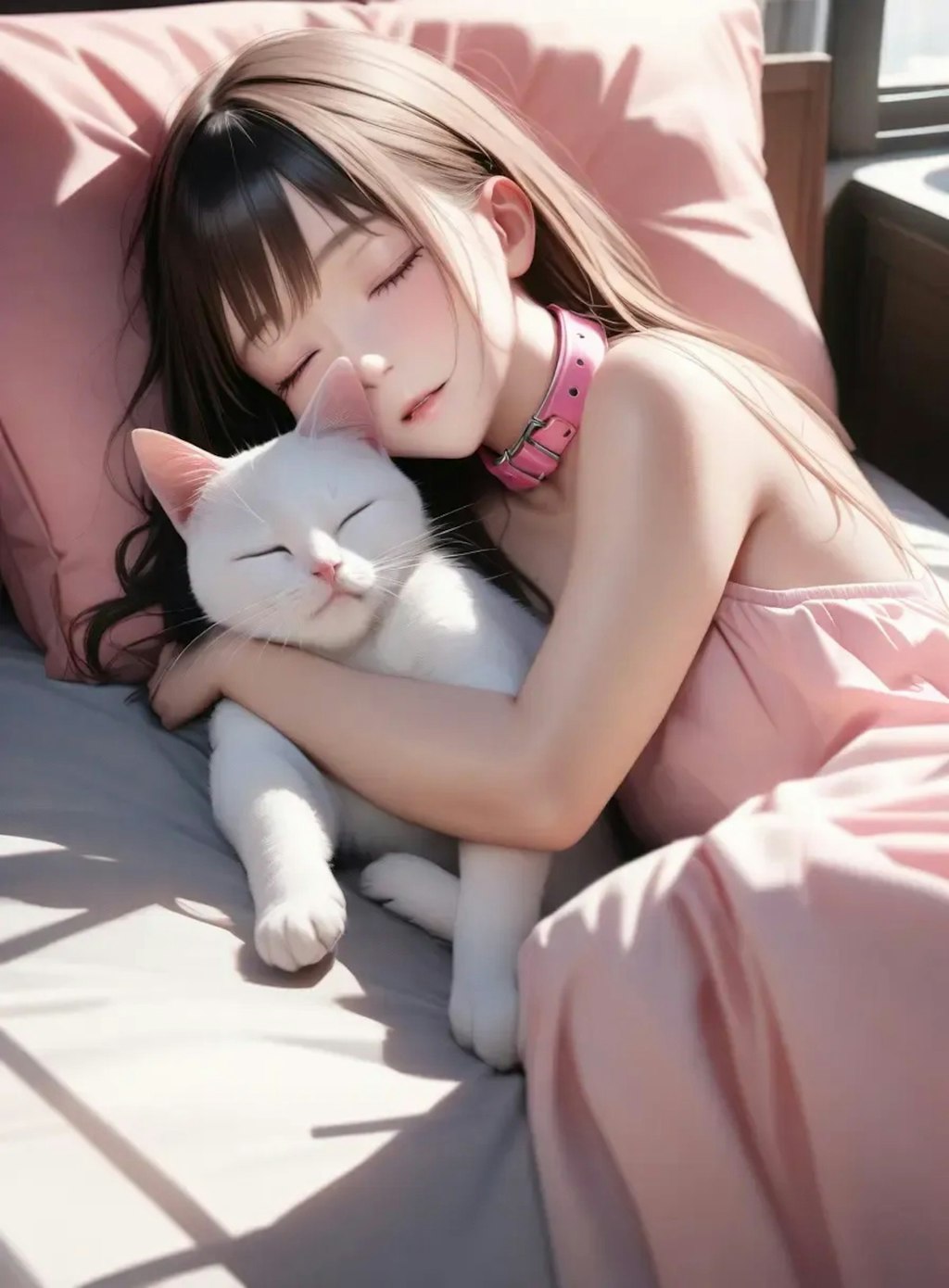猫と寝る