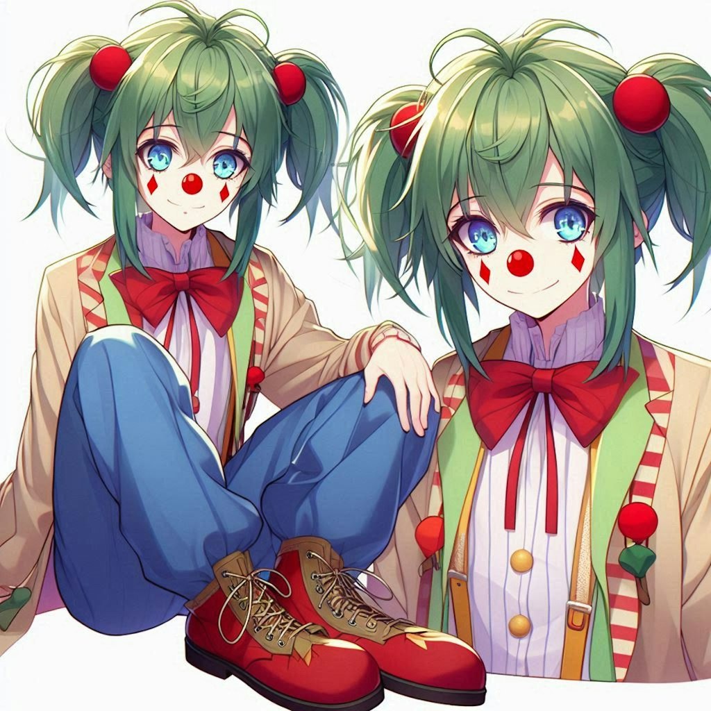 ツインテールピエロ男子🤡✨