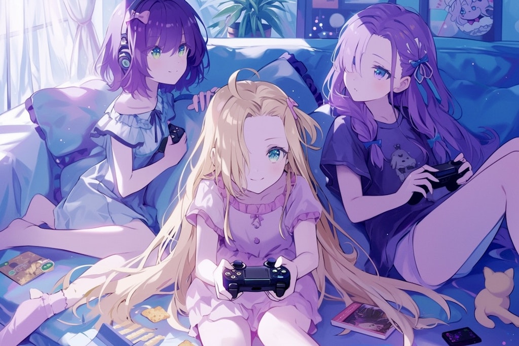 3姉妹のゲームタイム🎮