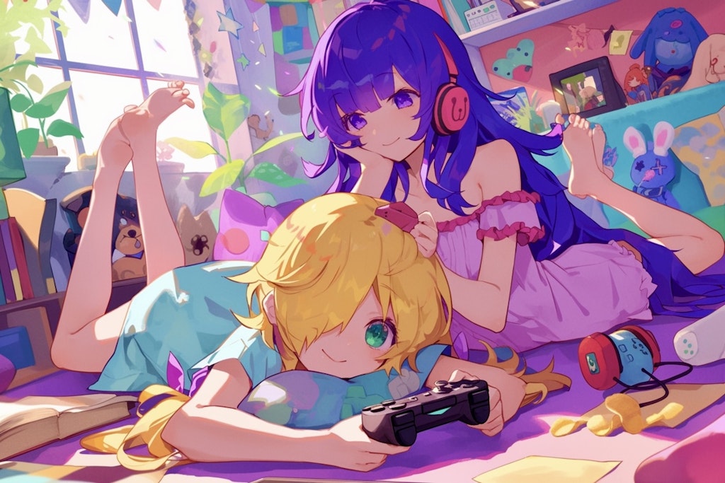 3姉妹のゲームタイム🎮