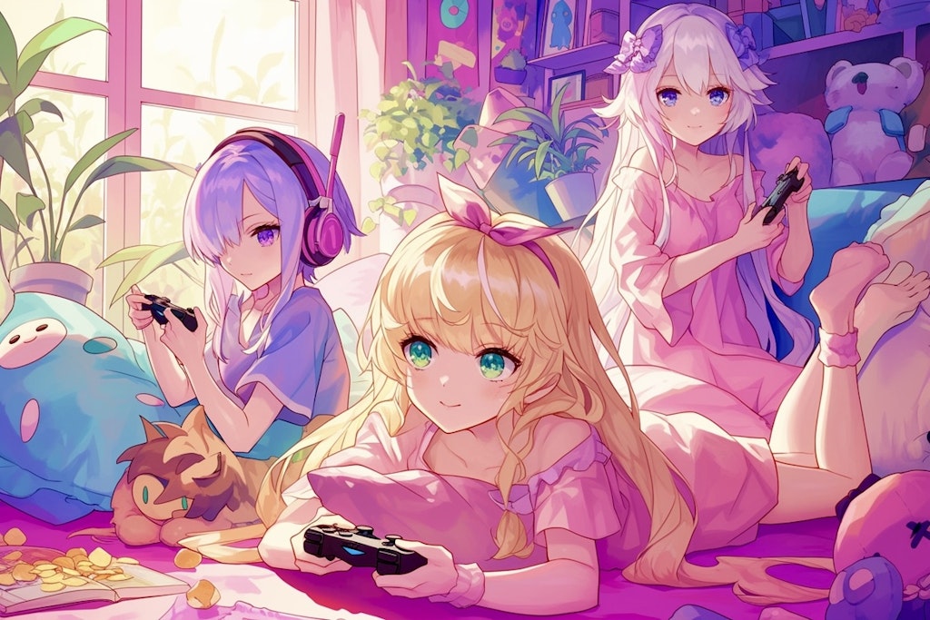 3姉妹のゲームタイム🎮