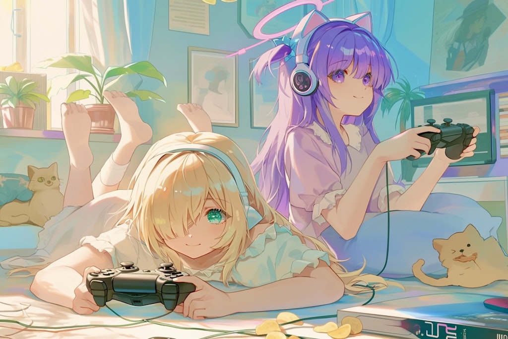 3姉妹のゲームタイム🎮