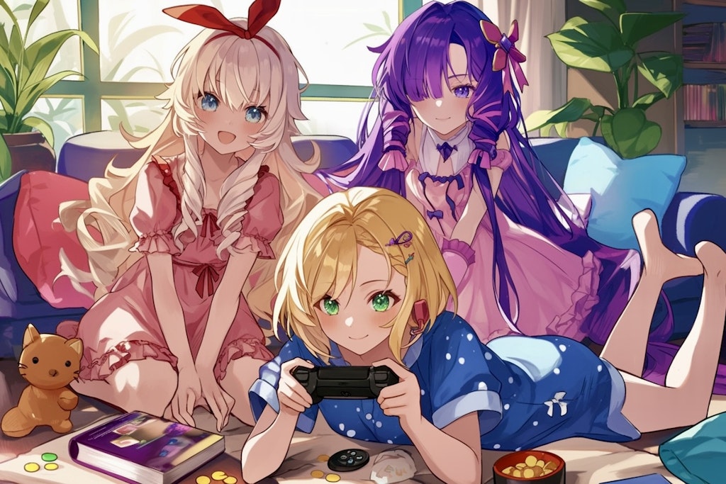 3姉妹のゲームタイム🎮