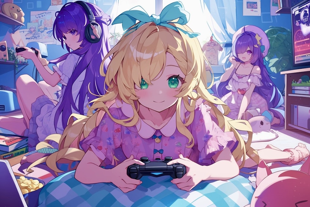 3姉妹のゲームタイム🎮