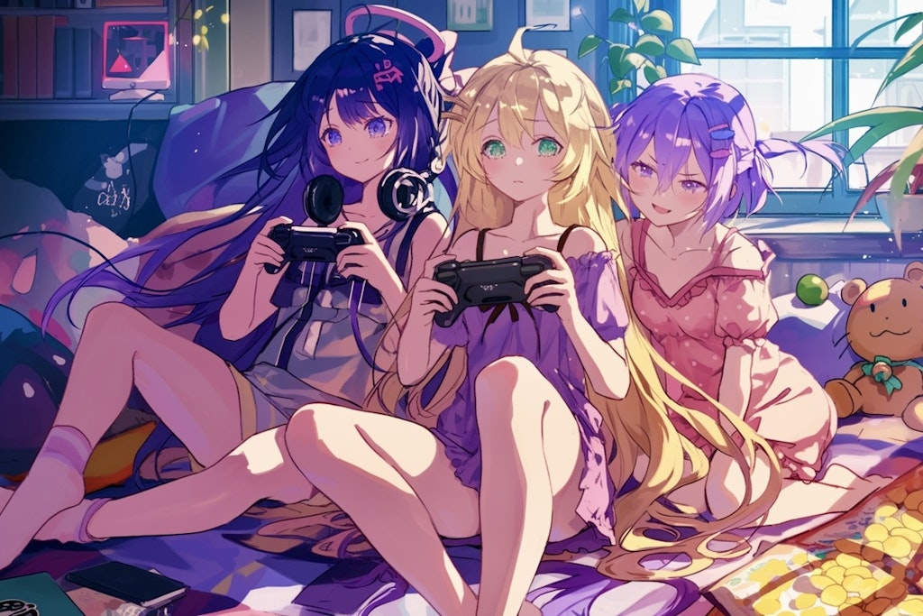 3姉妹のゲームタイム🎮