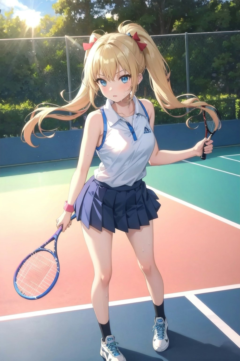 二刀流で勝負！🎾