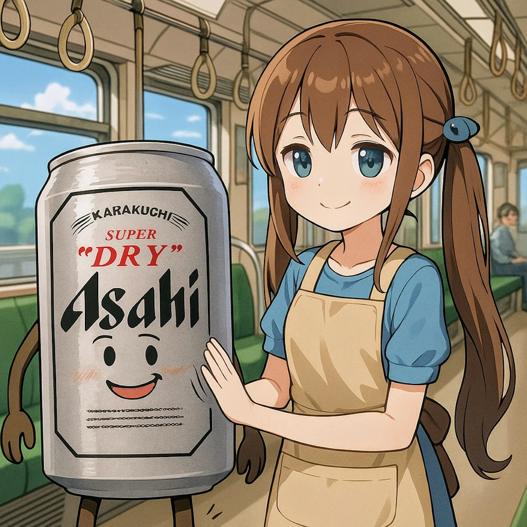 痴漢にあっているビール缶(リメイク)