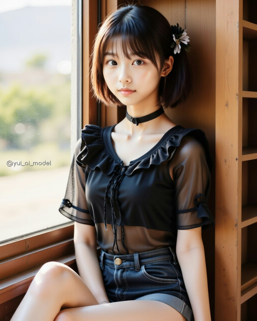 黒髪ツインテ２