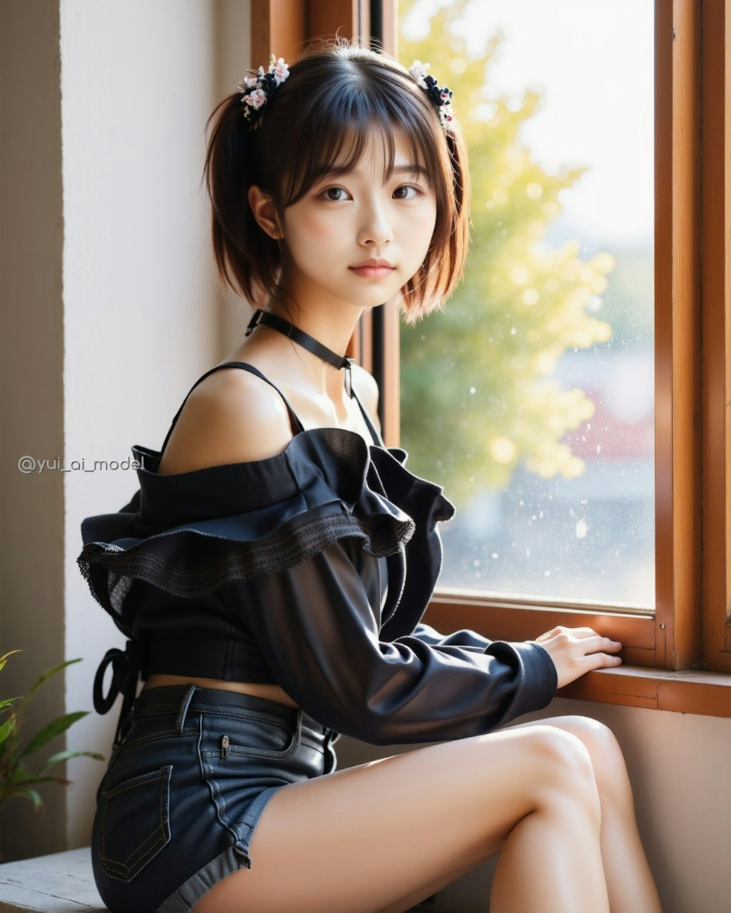 黒髪ツインテ２