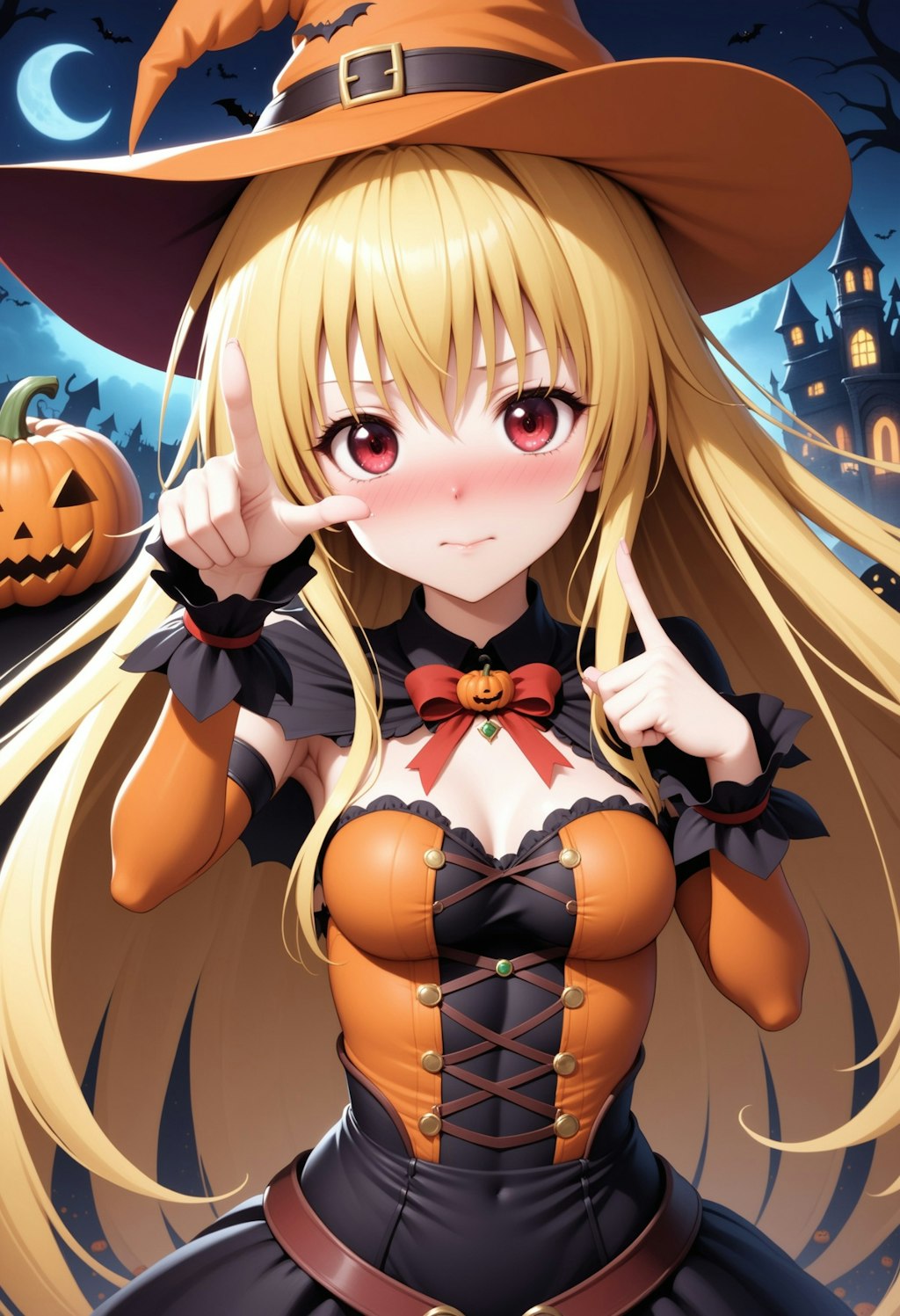 ハロウィンナイトの魔女