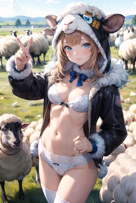 羊のコスプレ