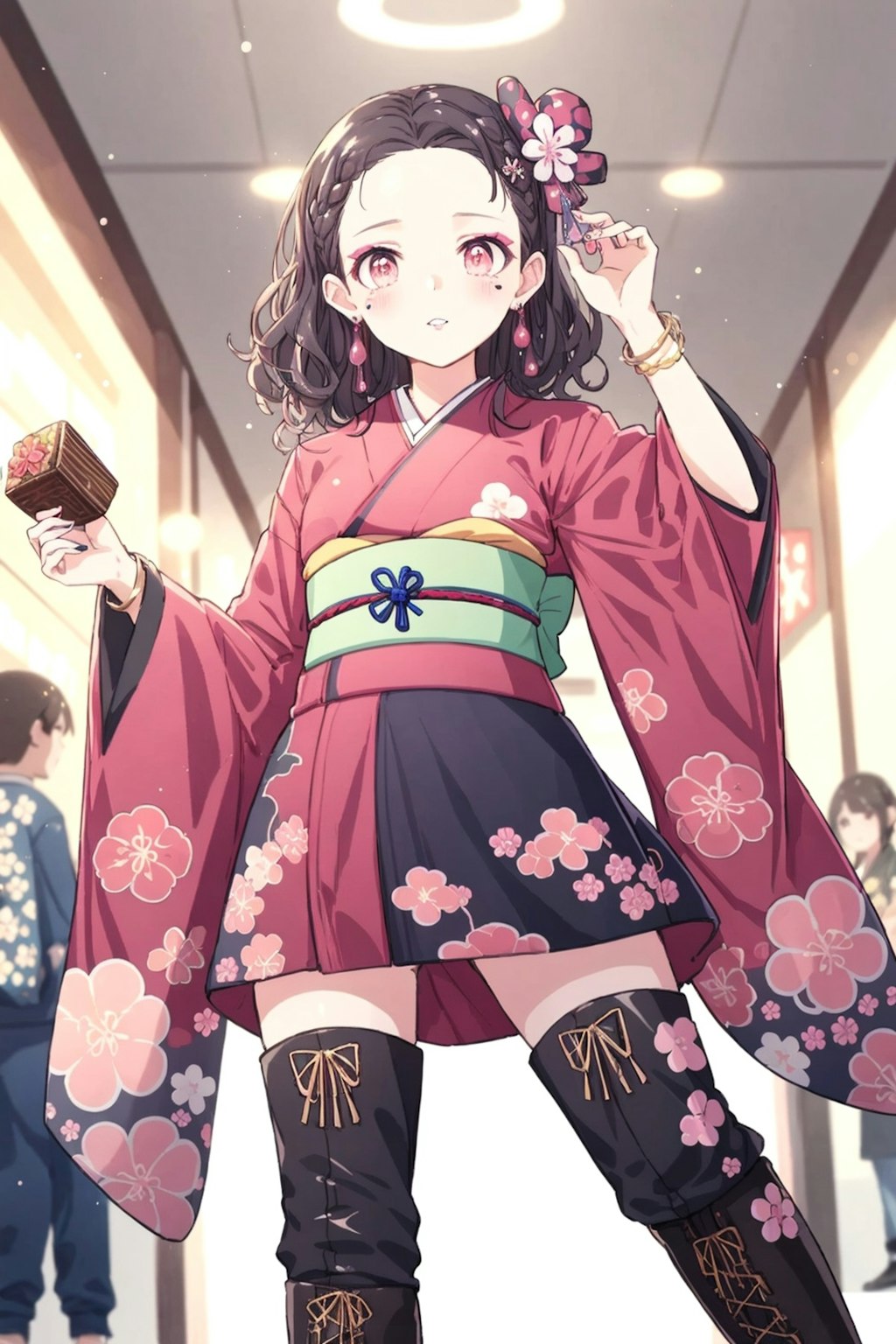 早いけどご挨拶🌸（⛩年末・年始ご挨拶👘/カラー着物成功シリーズ集*8）